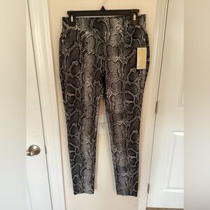NEW with Tags, Michael Kors Snake Print Leggings, small